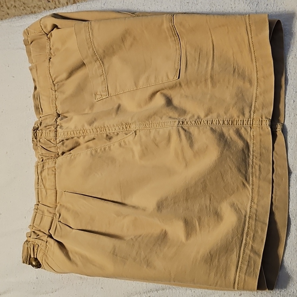 LOFT High Waist Tan Women's Shorts - Picture 3 of 14
